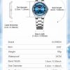 CURREN 9107 Women's Analog Quartz Watch - Silver Blue Curren 9107 watch specifications
