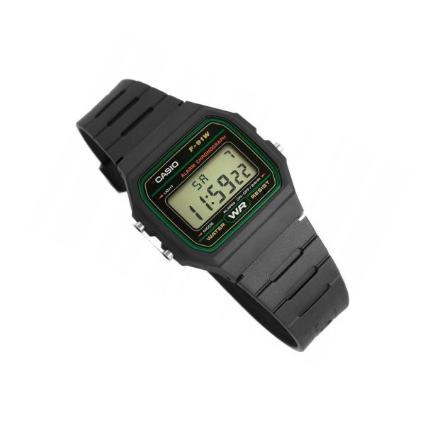 F-91W-3 Casio Vintage Digital Resin Belt Watch F-91W-3DG