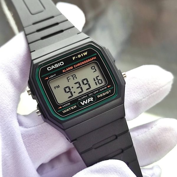 F-91W-3 Casio Vintage Digital Resin Belt Watch F-91W-3DG