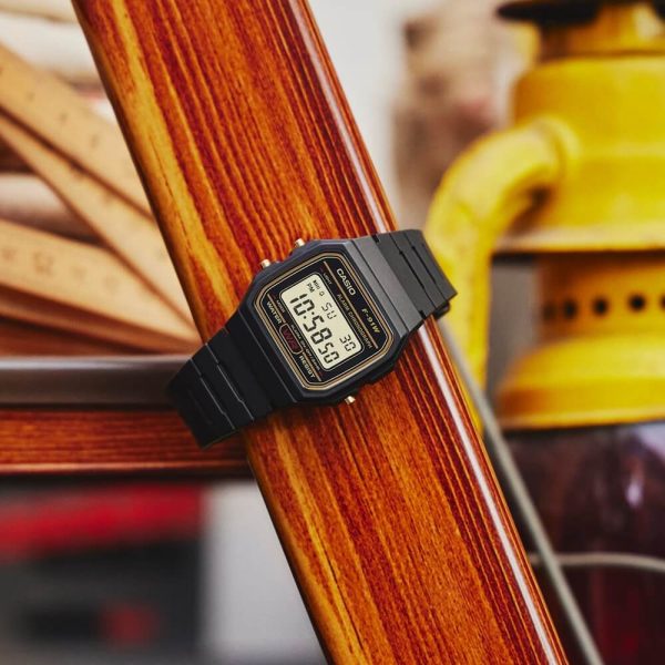 Casio Vintage Digital Resin Belt Watch F-91WG-9QDF