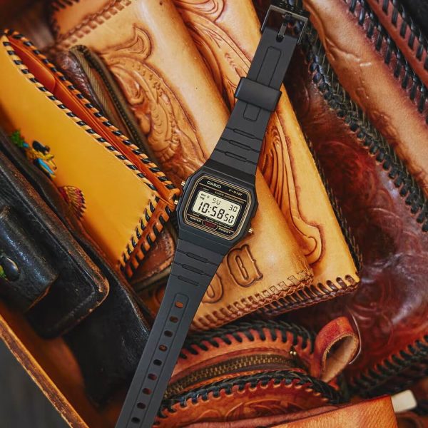 Casio Vintage Digital Resin Belt Watch F-91WG-9QDF