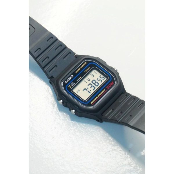 W-59-1VQ Casio Vintage Digital Resin Belt Watch W-59-1VQD