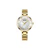 CURREN 9051 Women's Quartz Dress Watch - Golden White Gold Curren 9051 wristwatch with a white face