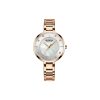 CURREN 9051 Women's Quartz Dress Watch - Golden White Rose-gold Curren watch with a white face