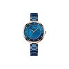 CURREN 9051 Women's Quartz Dress Watch - Golden White Blue Curren watch with gold accents