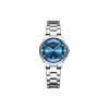 CURREN 9107 Women's Analog Quartz Watch - Silver Blue Silver Curren 9107 watch with a blue face