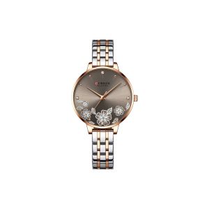 Curren 9068 two-tone beige women's watch