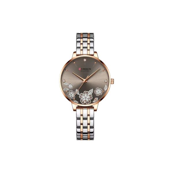 CURREN 9068 Women's Watch - Two-Tone Beige Curren 9068 two-tone beige women's watch